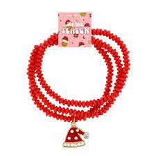 Santa Hat w/ Crystals Bracelet