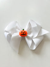 Load image into Gallery viewer, Big Halloween Charm Grosgrain Bow
