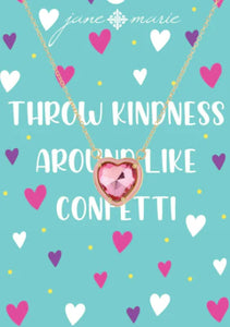 Pink Crystal Heart Necklace