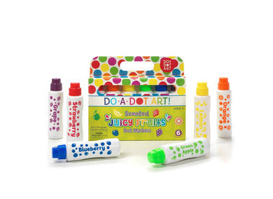 6 Pack Juicy Fruit Scented Do a Dot Markers