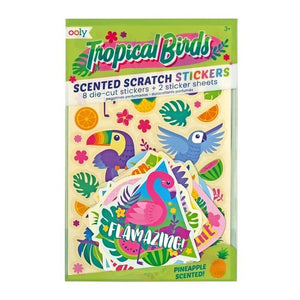 Tropical Birds Scented Stickers