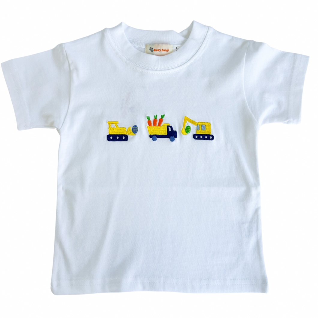 Easter Construction Vehicle App. Tee