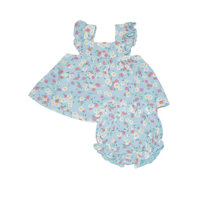 Sweet Chamomile Pinafore Top & Diaper Cover
