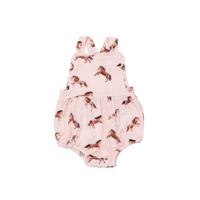 Horses Pink Ruffle Bubble