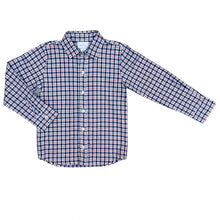 Load image into Gallery viewer, Ryan Dress Shirt Blue Plaid