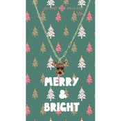 Crystal Reindeer Necklace