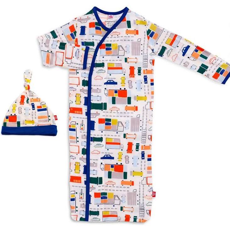 Traffic Jammies Magnetic Gown & Hat